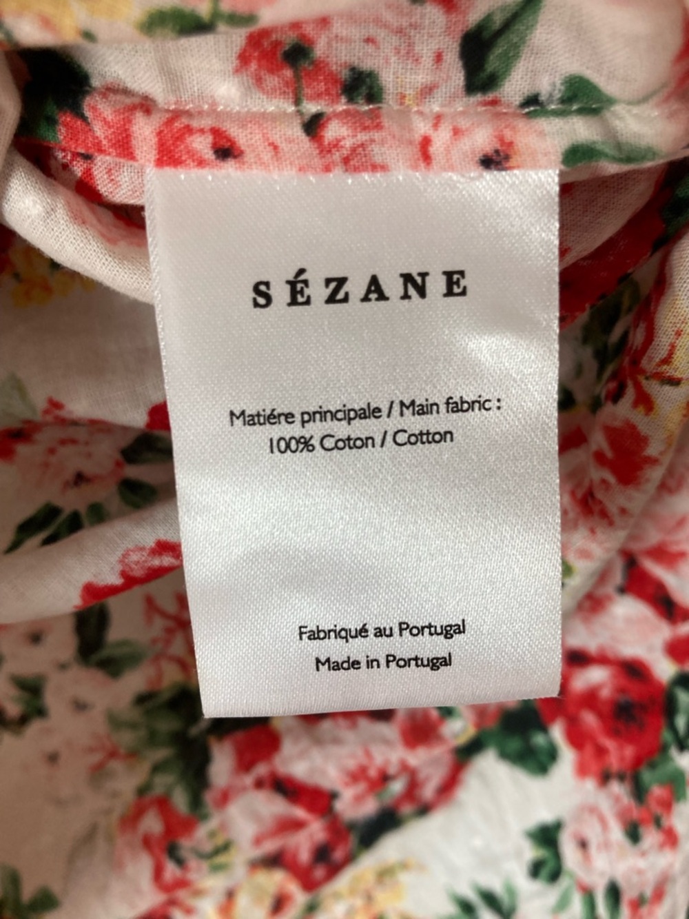 Sezane Pierro Shirt Bouquet De Rose - Size 36 - Picture 4 of 5